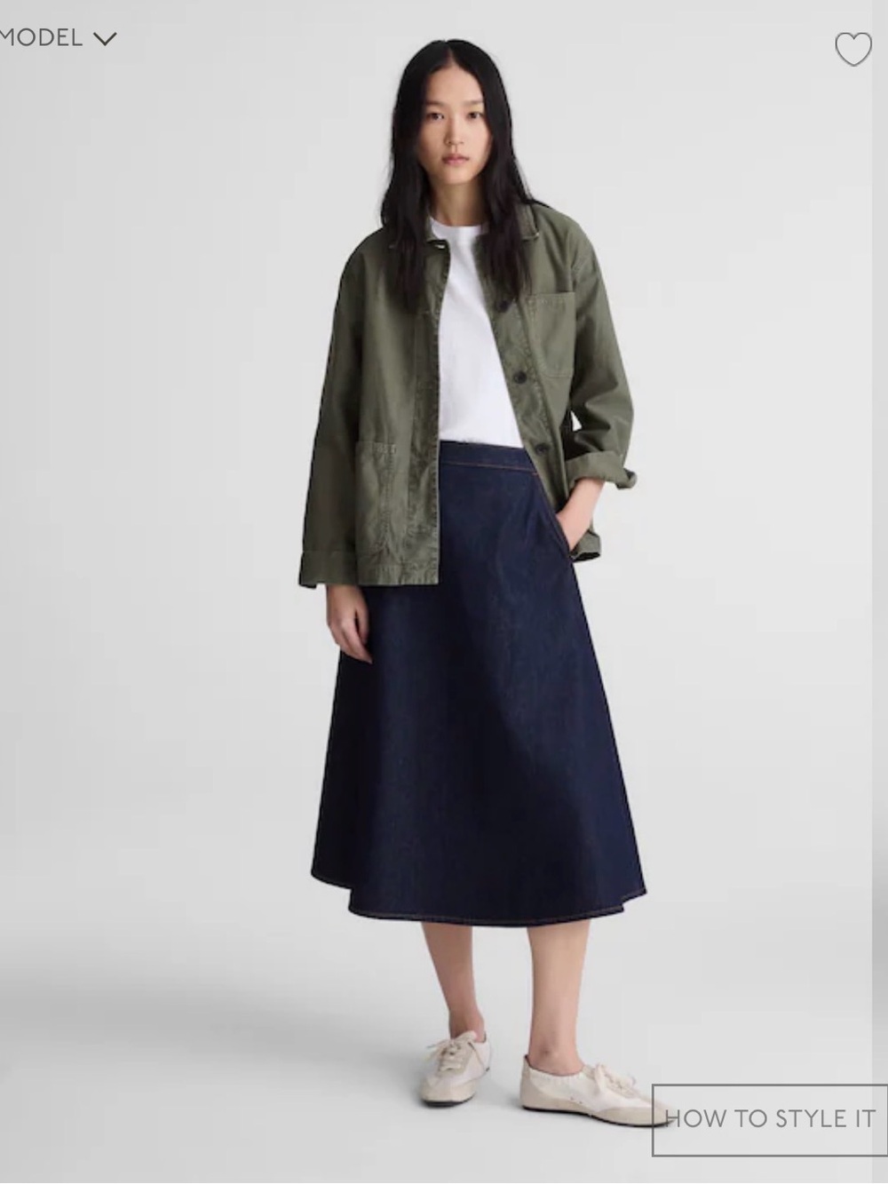 Madewell Denim Circle Midi Skirt size 24 blue dark denim